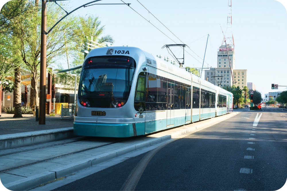 Picture showing the Valley Metro Rail in Phoenix