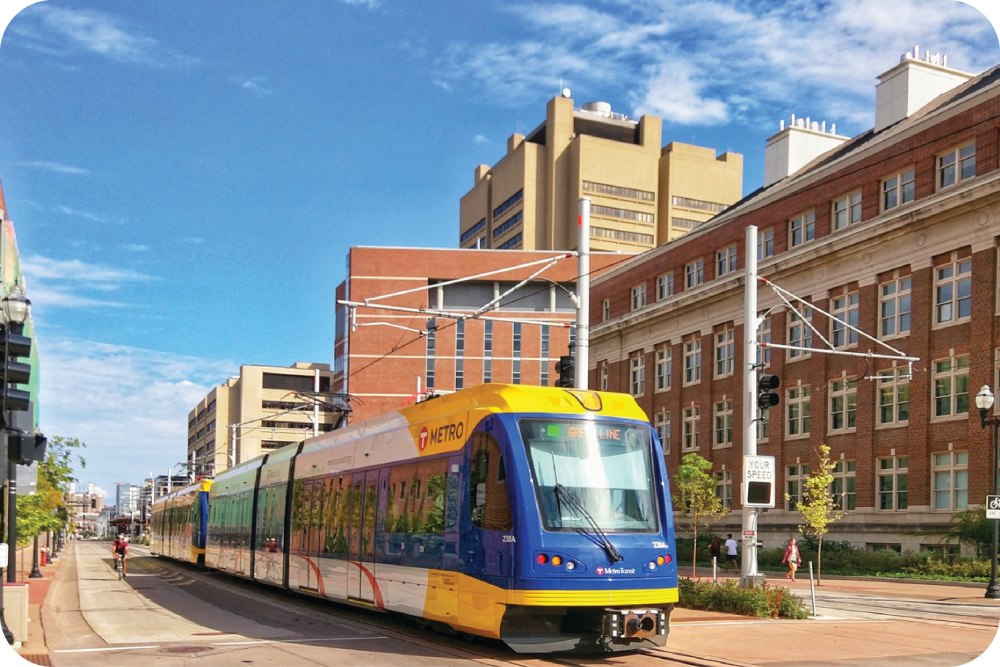 Picture showing the Metro Transit Light Rail Minneapolis